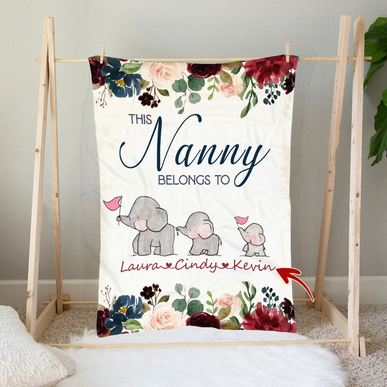 Personalized Blanket For Adult This Nanny Belongs To Etsy