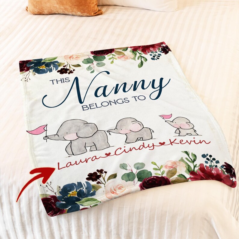 Personalized Blanket For Adult This Nanny Belongs To Etsy