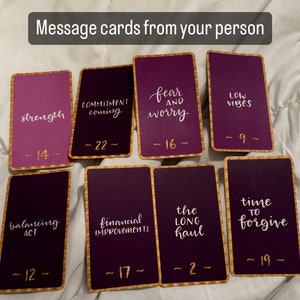 Message cards from your person