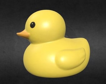 3D Scanned Yellow Rubber Duckie (3D Printable)