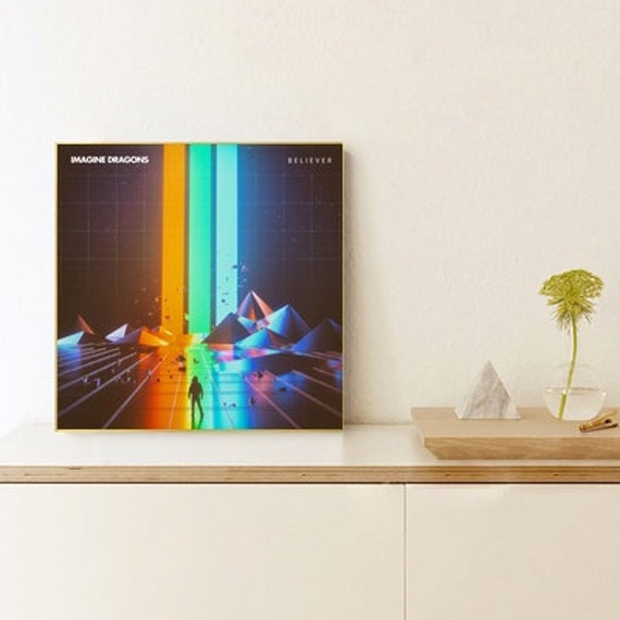 Believer Imagine Dragons Music Album Canvas Poster No Frame Etsy