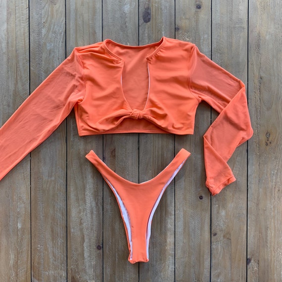 Neon Bra Style Push up Bikini Swimwear 