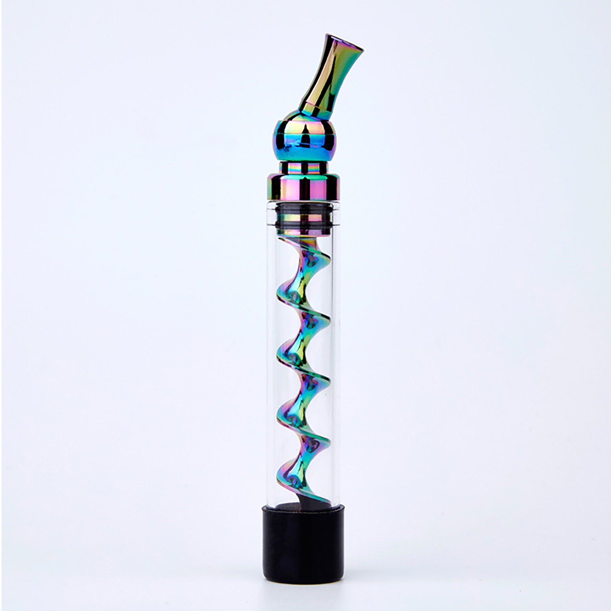 Colorful Glass Twisty Blunt Dry Herb Glass Pipe Spiral Pipe Etsy