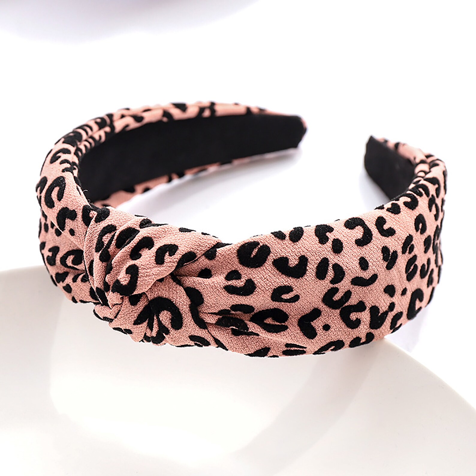 Leopard Print Top Knotted Headband Wide HeadbandGirl Etsy
