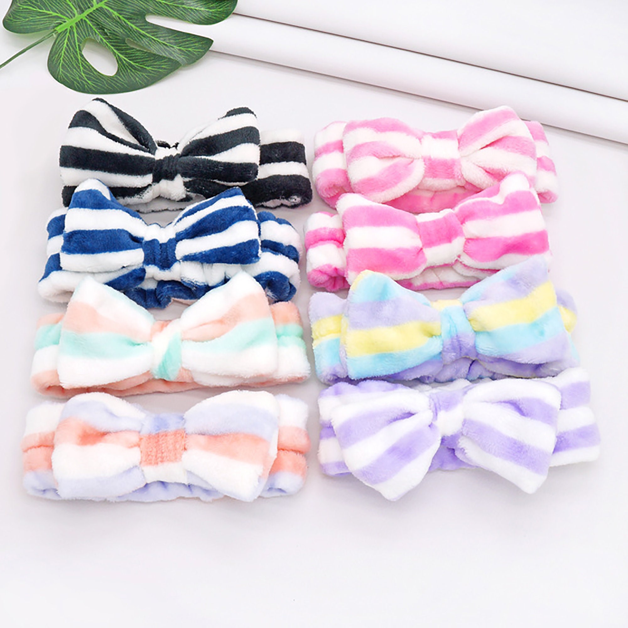 Cute Colorful Spa Headband Girl Headband Bow Headband Etsy