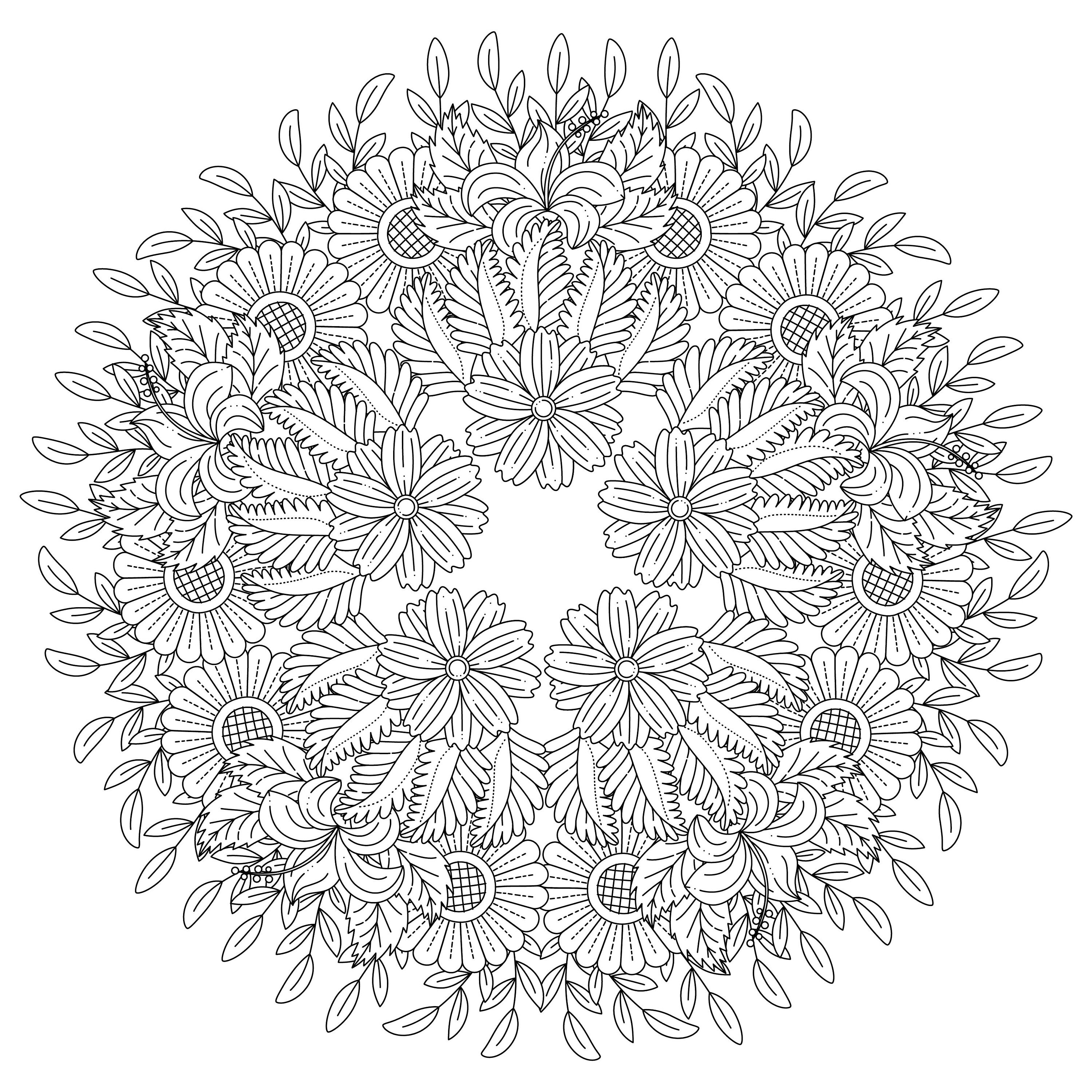 Mandala colouring pages | Etsy