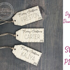 DIGITAL FILE ONLY Gift Tag laser cut file/Commercial Use/svg