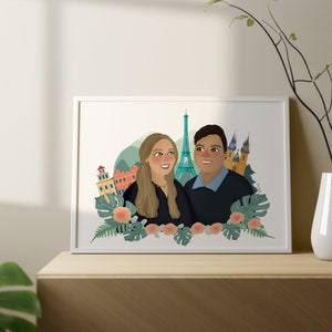 Printed Portrait | Personalized Portrait | Custom Portrait | Personalized Gift Family Friends | Memorable Gift