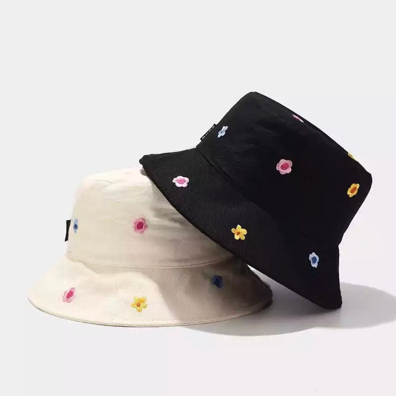 Flower Bucket Hat | Gardening | Cool Hats | Daisy Hat | Plant Lady | Kawaii | Christmas Gifts | Gifts for Her | Trendy Hats | Bucket Hats 