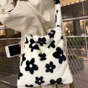 fluffy flower bag