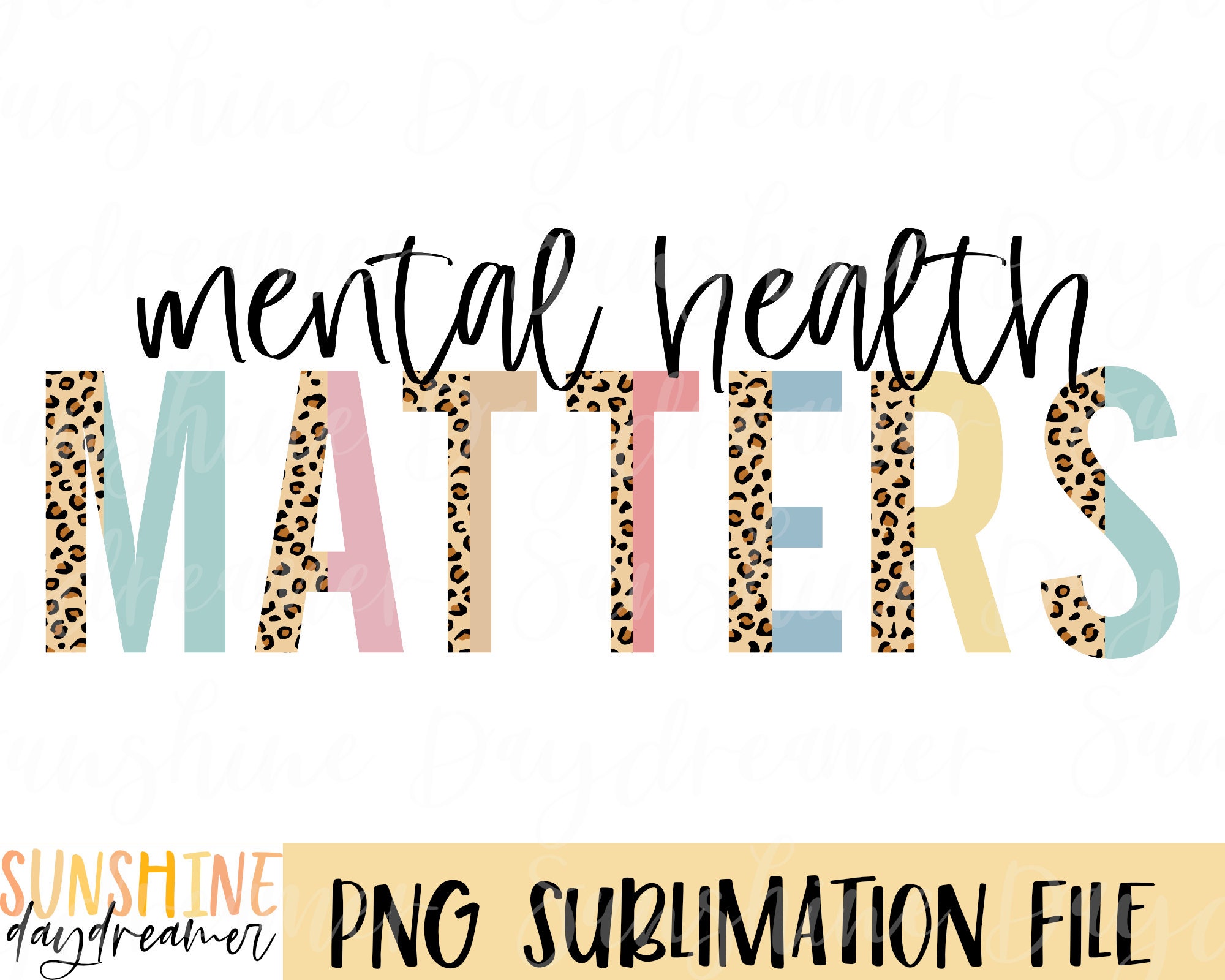 Mental Health Matters Sublimation PNG Bundle (digital Download) - Etsy