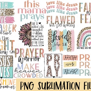 Faith BIG BUNDLE sublimation PNG, Religious file, Jesus shirt design, Christian Sublimation design, Digital download, dtf transfer