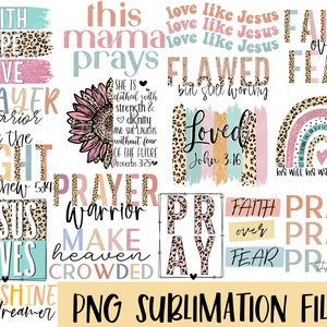 Faith Mega Bundle - Sublimation PNGs | Christian & Religious Designs | Jesus Shirt Graphics | Digital Download | DTF Transfer Ready
