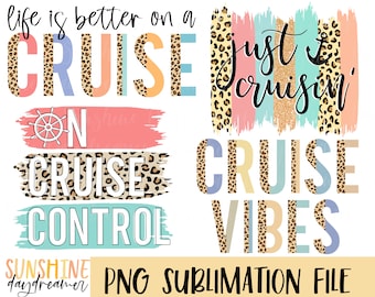 Cruise Shirt PNG Bundle: Vacation Sublimation Design (Digital Download)