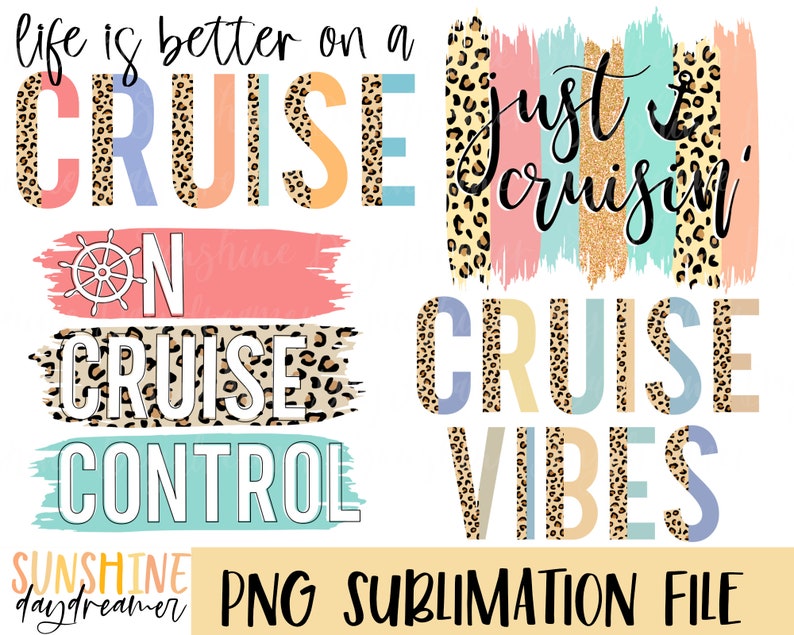 Cruise Shirt PNG Bundle: Vacation Sublimation Design (Digital Download) image 1
