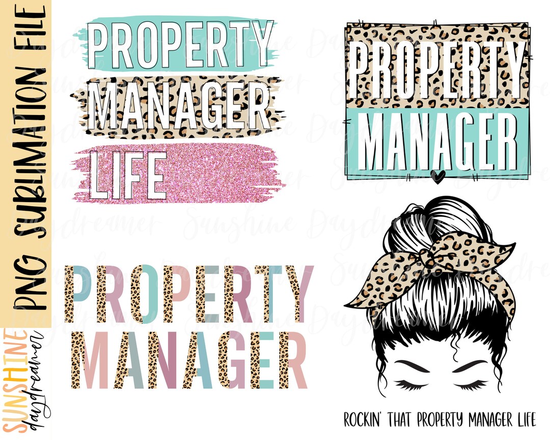 Property Manager Sublimation PNG, Property Manager Bundle Sublimation
