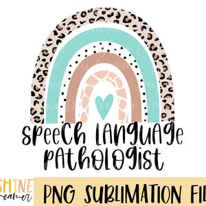 Logopeda Tęcza PNG: Projekt sublimacji (pobranie cyfrowe)