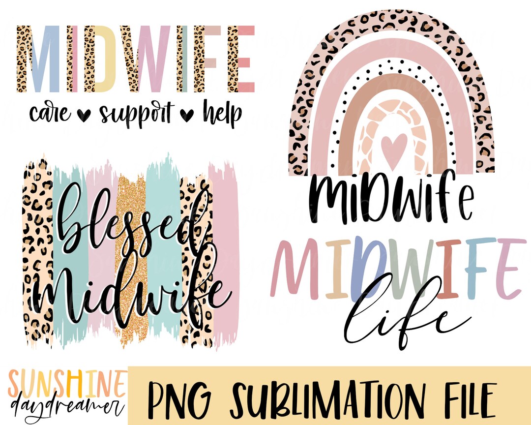 Midwife Sublimation PNG Midwife Bundle Sublimation File Etsy