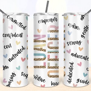 Lånehandläggare Leopard Tumbler Design: Sömlös 20oz PNG (digital nedladdning)