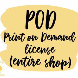 Print on demand License for my entire shop of PNG designs - Commercial use