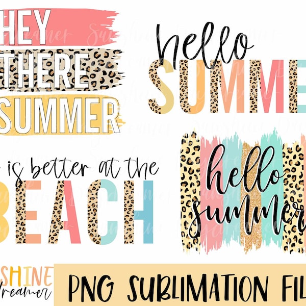 Summer sublimation PNG, Summer shirt Bundle sublimation file, Beach PNG design, Sublimation design, Digital download