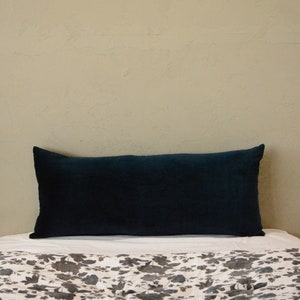 Navy Lumbar Velvet Cushion Cover With 9 Colors and All Sizes- Velvet Long Pillow Covers, Velvet Throw Pillow, Pink Velvet Pillow