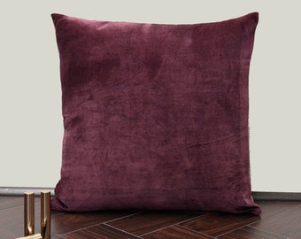 Plum pillow cover | Etsy Plum Velvet Bed Pillow