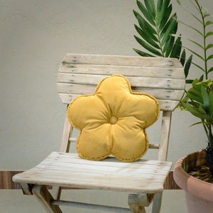 Cojín de terciopelo de algodón con forma de flor, cojín decorativo navideño para bebé, decoración de primavera, cojín decorativo para habitación infantil