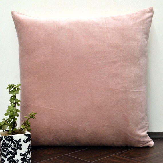 2 Federe Cuscino In Velluto Lucido Con Palla - 45x45 Cm, Rosa Antico, Cuscini Decorativi Scandinavi Per Divano E Letto