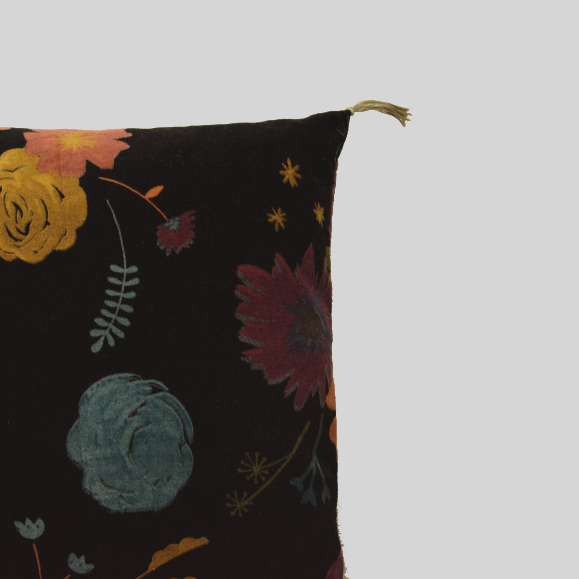 Luxury printed Black Velvet Cushion Cover Velvet Printed Etsy