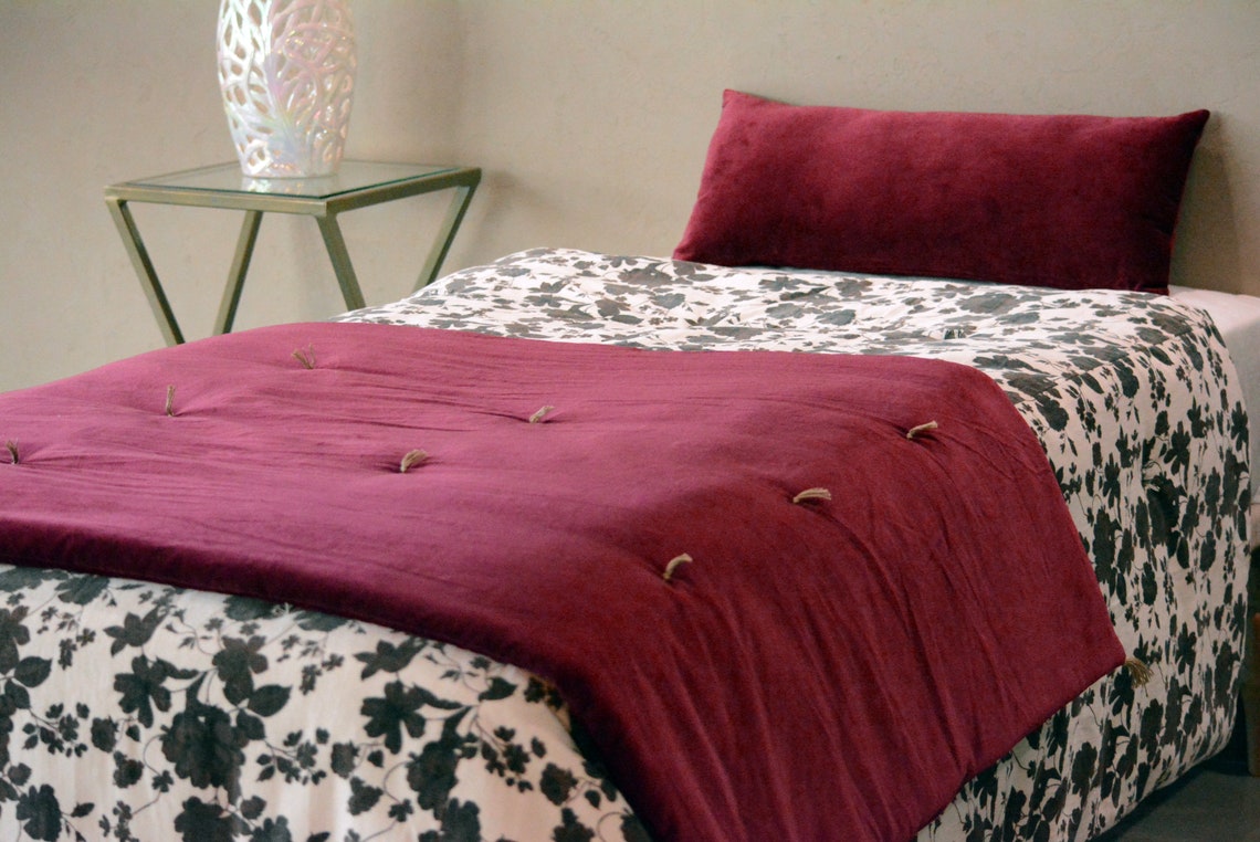 Luxury Burnt orange Velvet Bed Runner Runners Bed Scarf Bed Etsy