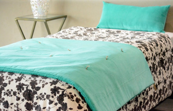 Luxury Turquoise Velvet Bed Runner Express Delivery Bed Etsy