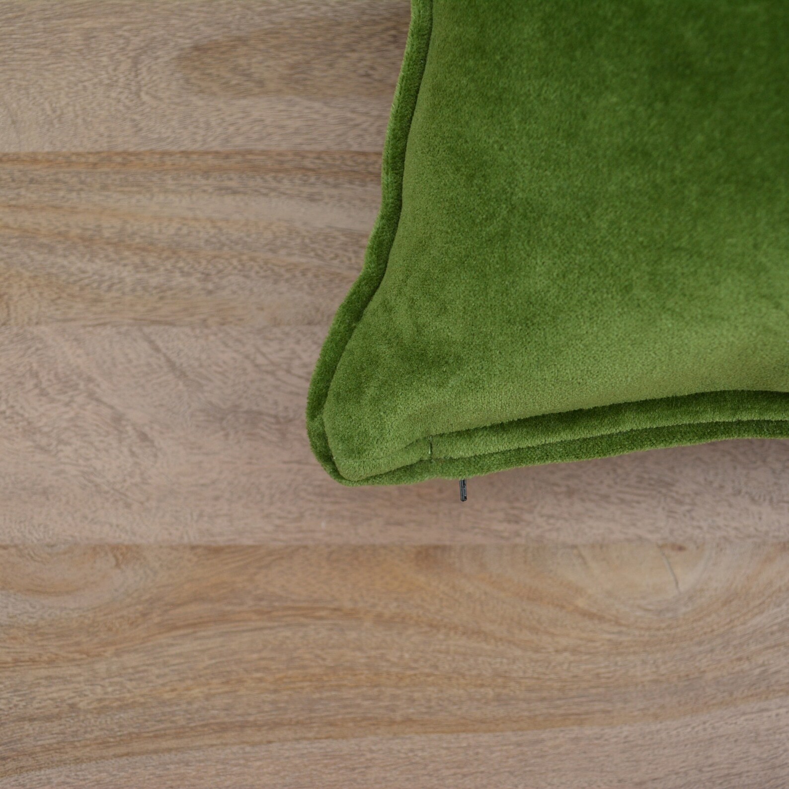 Luxury Moss Green Cotton Velvet Cushion Cover With Piping Etsy Australia