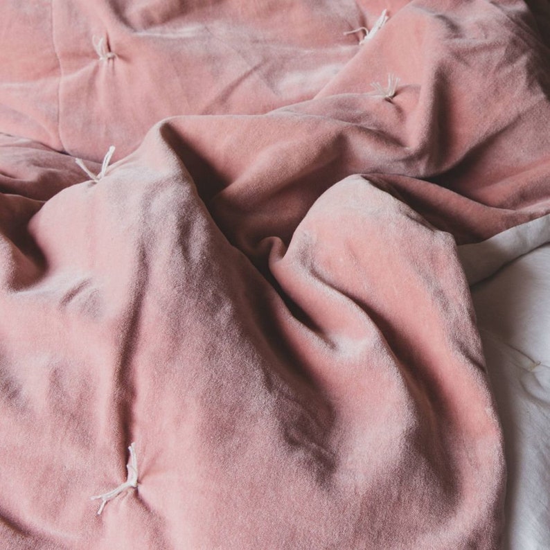 Luxury Velvet Quilt Warm & Cozy Soft Comfortable Luxurious Etsy