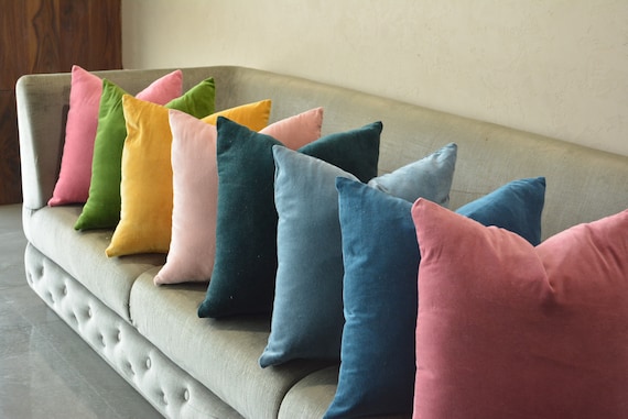 Etsy velvet pillows sales