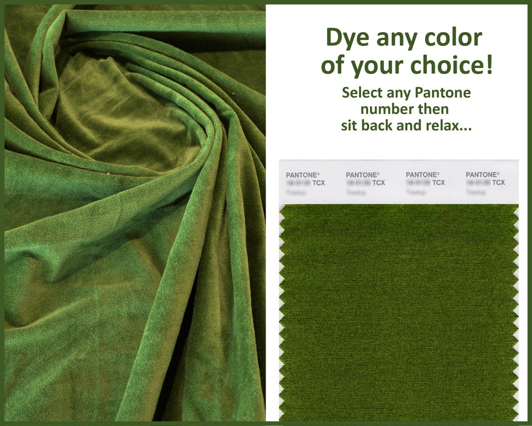 Custom Dye Velvet Fabric by the Meter, Dye by Pantone Velvet Fabric