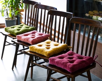 square chair pad Cushion for dinning chair cushion with tie velvet chair cushion for outdoor seat cushion