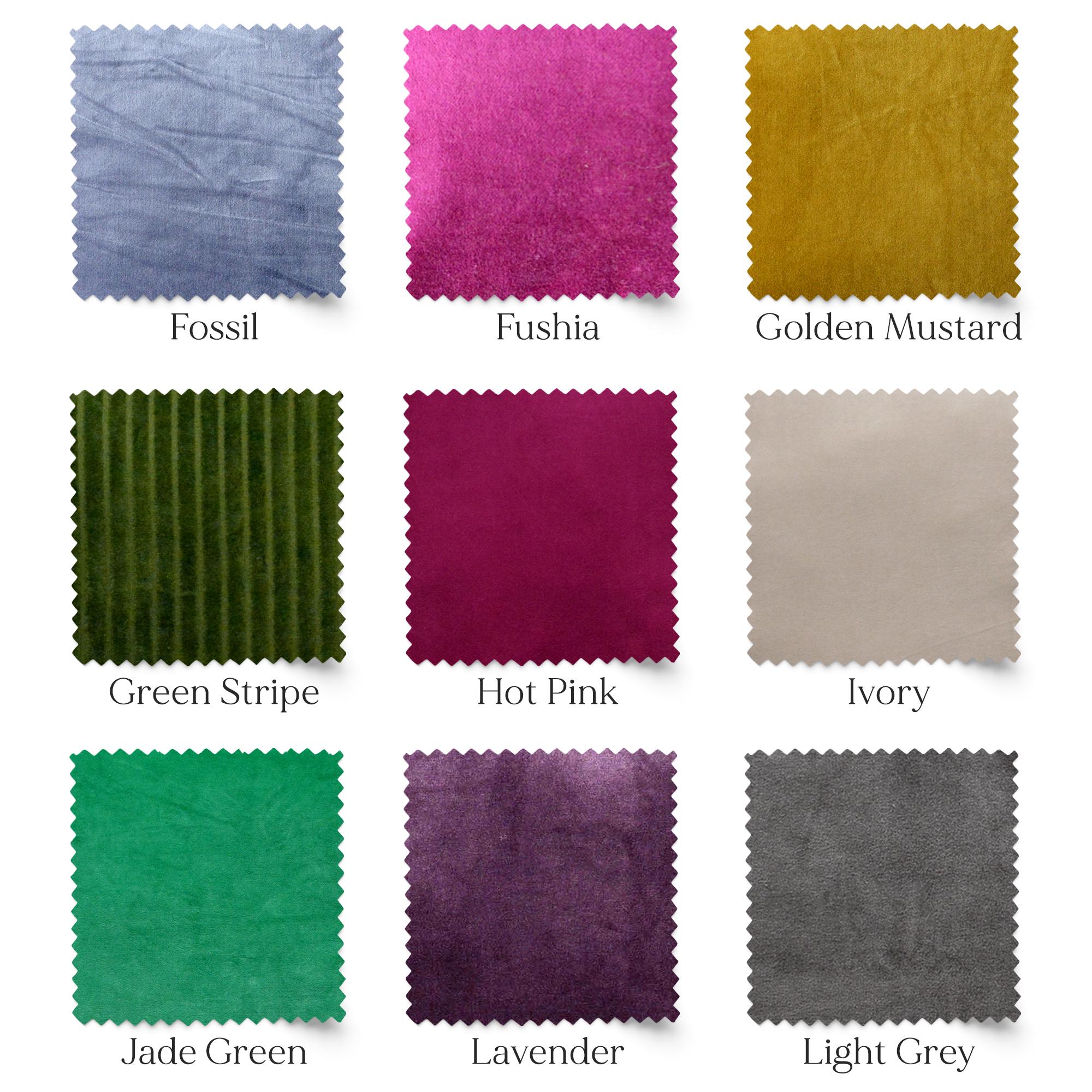 エメラルドグリーンのコットンベルベット生地：プラッシュ張り、天然