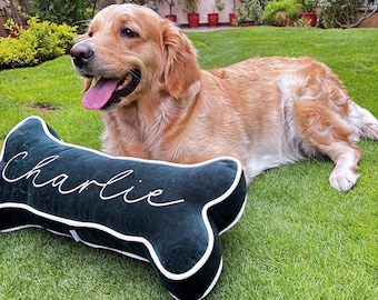 Grand oreiller personnalisé avec os de chien pour animal de compagnie Cadeaux personnalisés pour animal de compagnie Cadeaux pour propriétaire d'animal