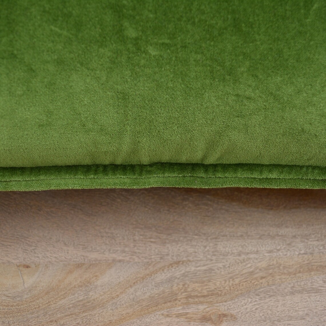 Luxury Moss Green Cotton Velvet Cushion Cover With Piping Etsy Australia