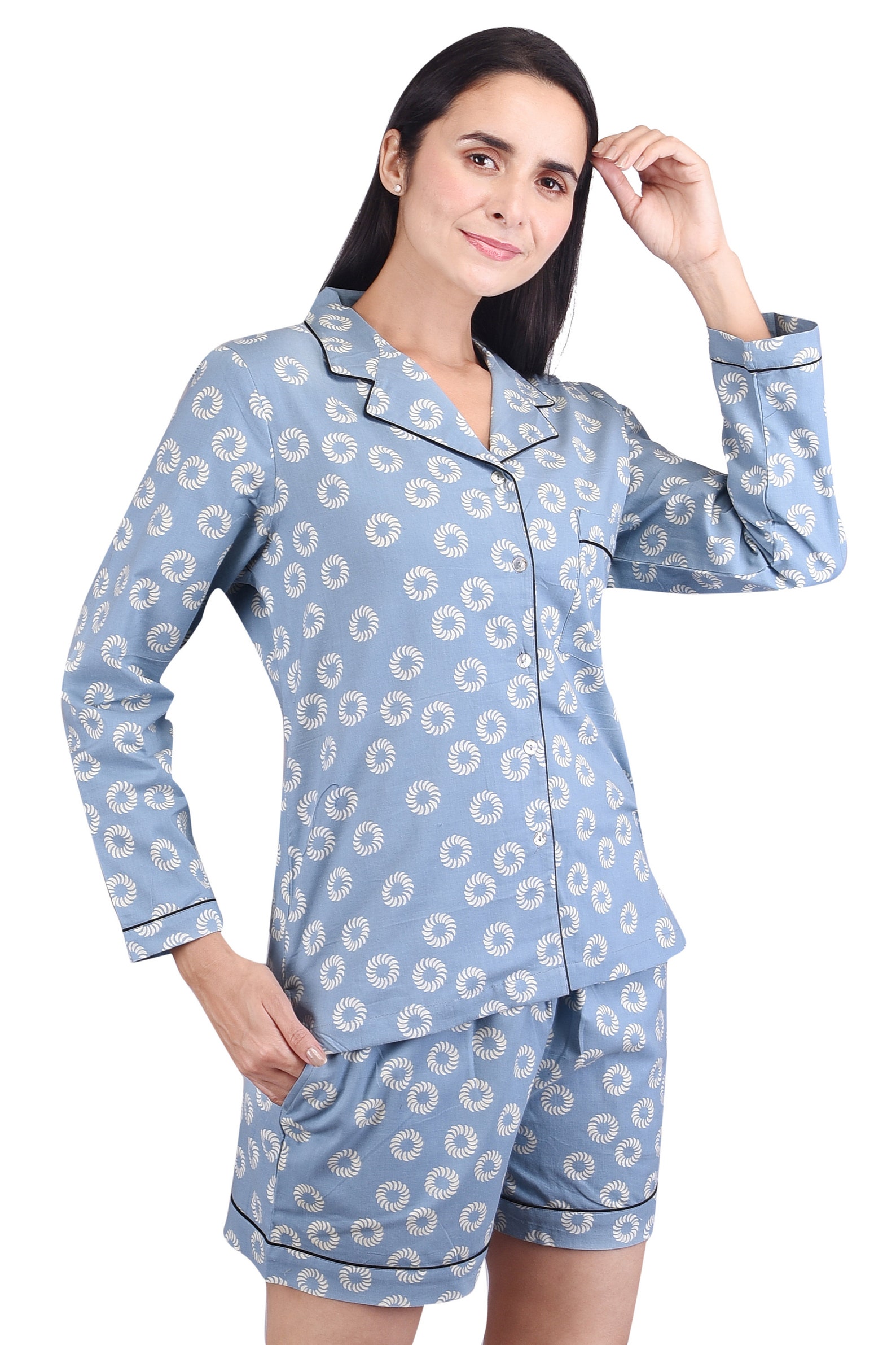 Women cotton organic pajama set nightwear Women Sleepwear Etsy