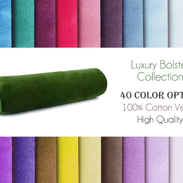 Decorative Green Bolster Pillow Etsy