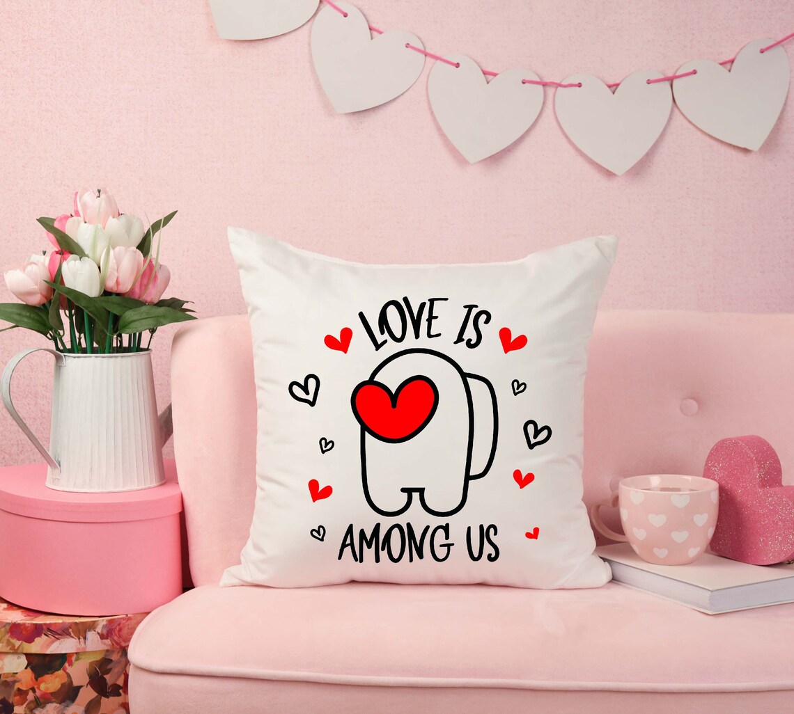 Download Love Is Among Us SVG Valentine SVG Among Us SVG Valentines ...