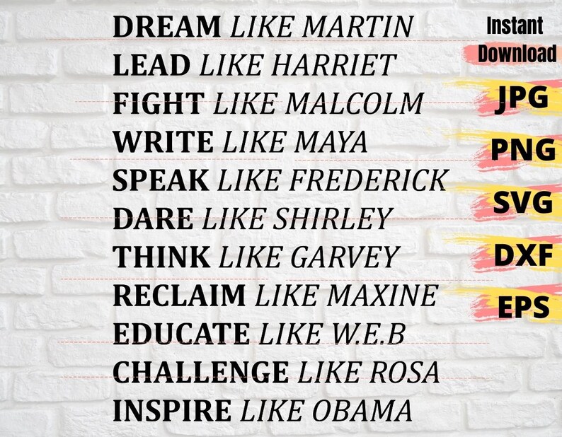 Free Free 319 Dream Like Martin Svg SVG PNG EPS DXF File
