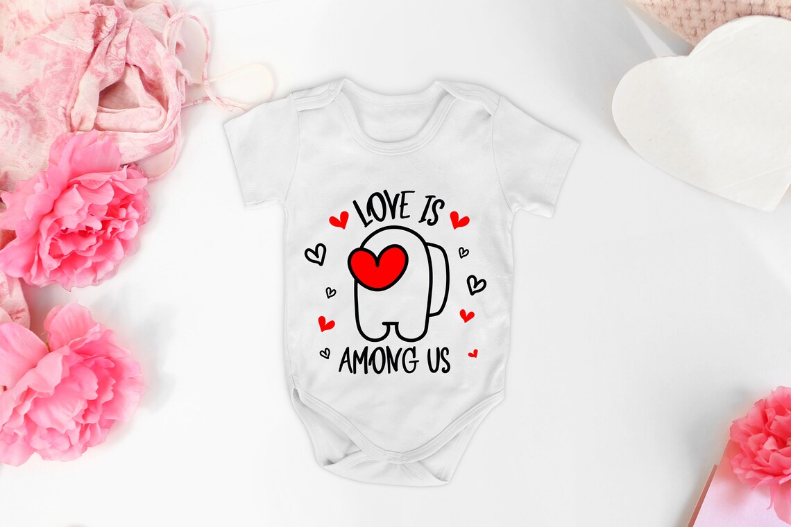 Download Love Is Among Us SVG Valentine SVG Among Us SVG Valentines | Etsy