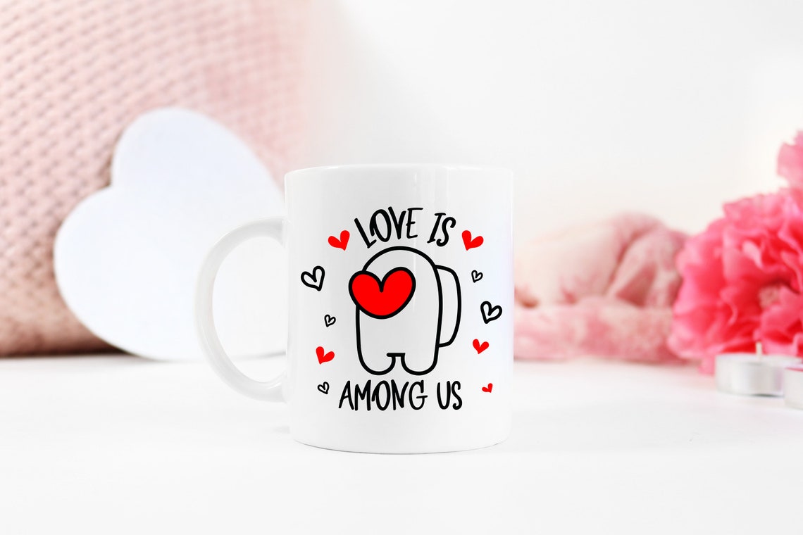 Download Love Is Among Us SVG Valentine SVG Among Us SVG Valentines ...