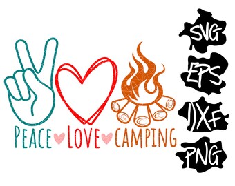 Free Free 145 Peace Love Camping Svg SVG PNG EPS DXF File