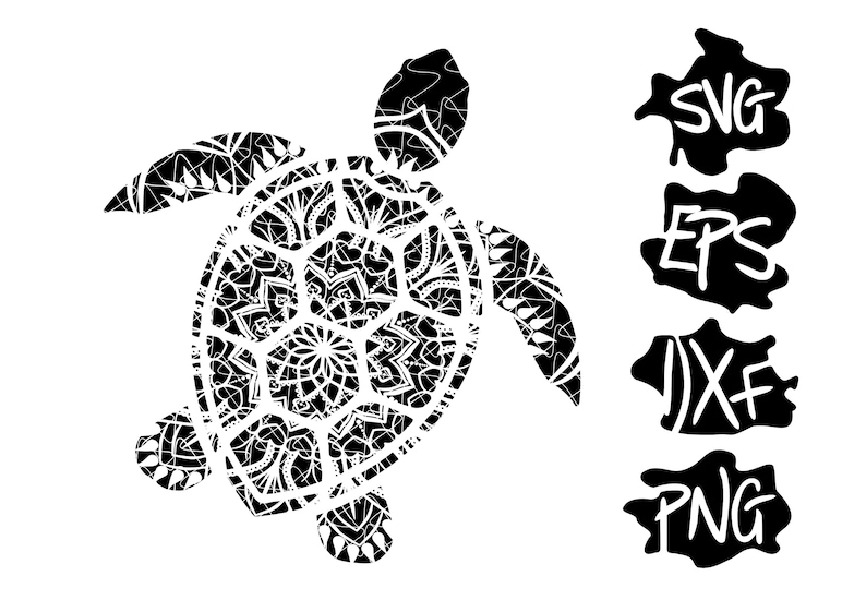 Download Sea turtle mandala SVG sea turtle svg mandala svg sea life ...