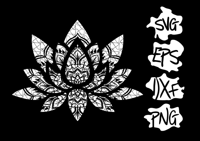 Free Free 176 Lotus Flower Svg Cricut Mandala Svg SVG PNG EPS DXF File