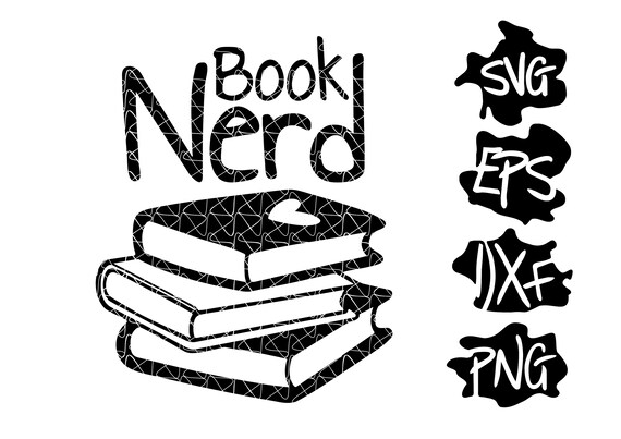 Book Lover Svg Gift Book Nerd Book Worm Reading Svg Etsy
